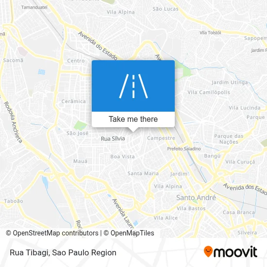 Rua Tibagi map