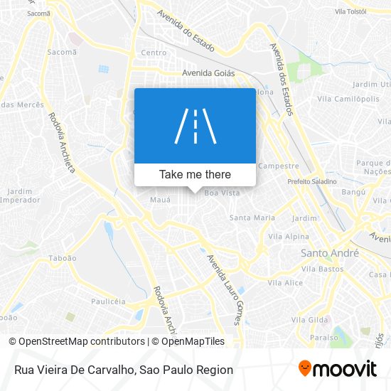 Rua Vieira De Carvalho map