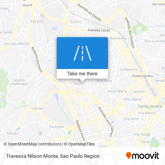 Mapa Travessa Nilson Monte