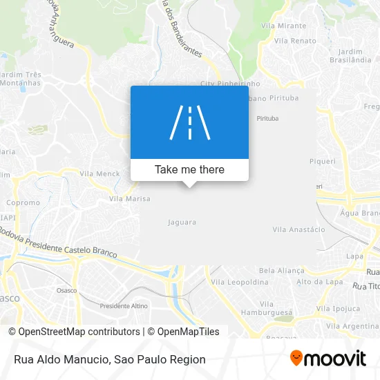 Rua Aldo Manucio map