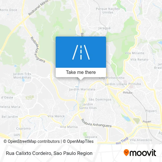 Rua Calixto Cordeiro map