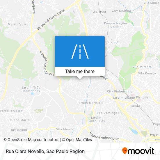 Mapa Rua Clara Novello