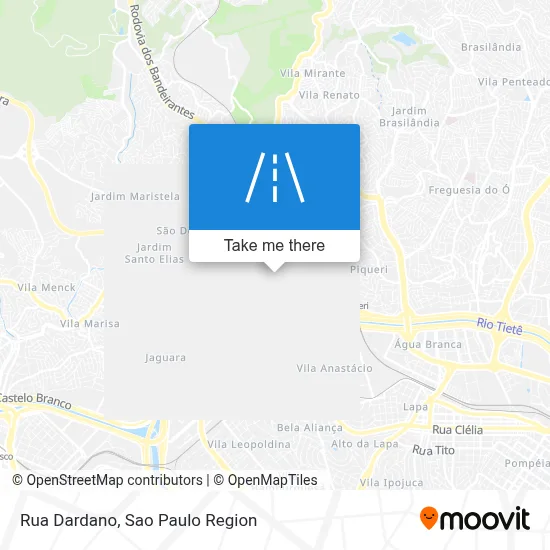 Rua Dardano map