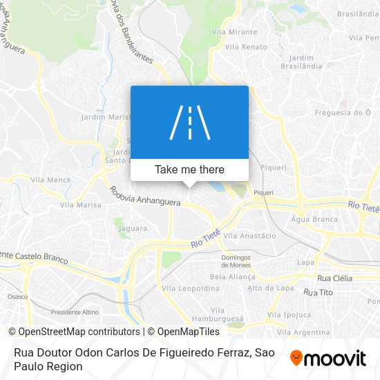 Rua Doutor Odon Carlos De Figueiredo Ferraz map