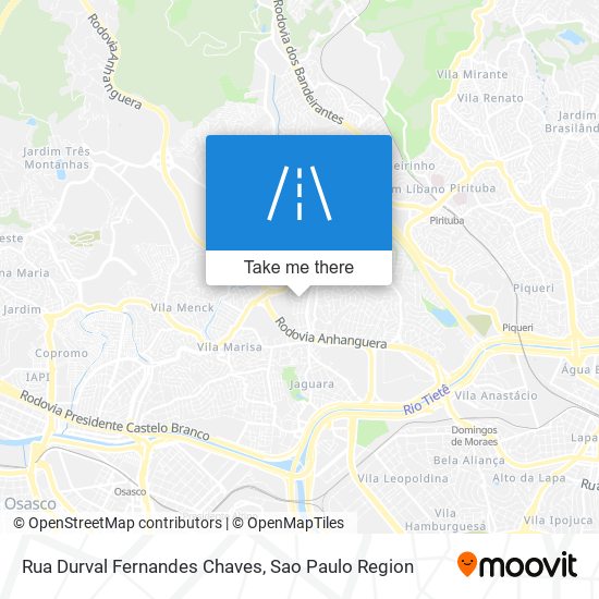 Rua Durval Fernandes Chaves map