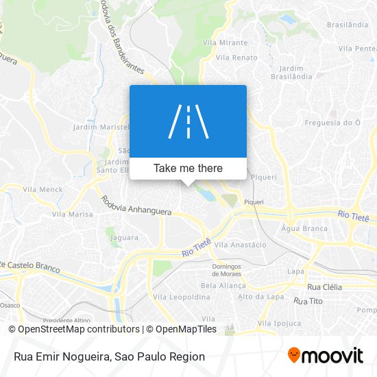 Mapa Rua Emir Nogueira