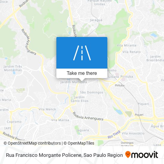 Mapa Rua Francisco Morgante Policene