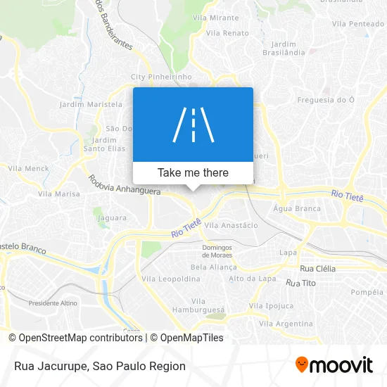 Rua Jacurupe map