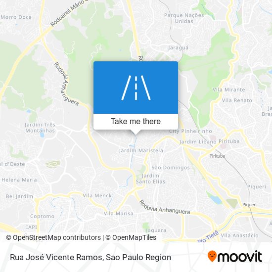 Rua José Vicente Ramos map