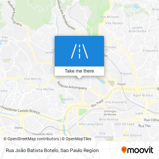 Rua João Batista Botelo map