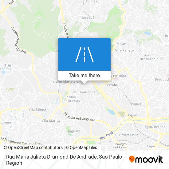 Rua Maria Julieta Drumond De Andrade map