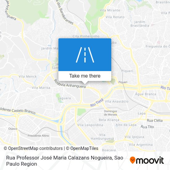 Rua Professor José Maria Calazans Nogueira map