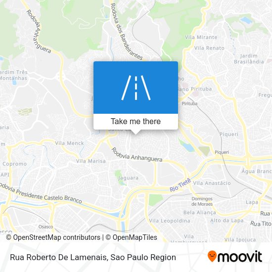 Rua Roberto De Lamenais map