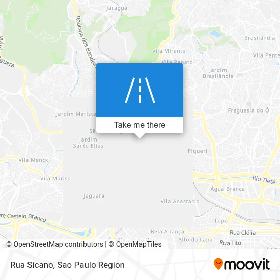 Rua Sicano map