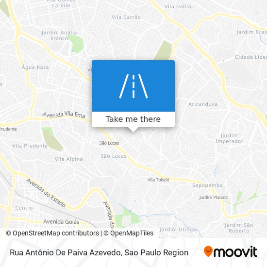 Rua Antônio De Paiva Azevedo map