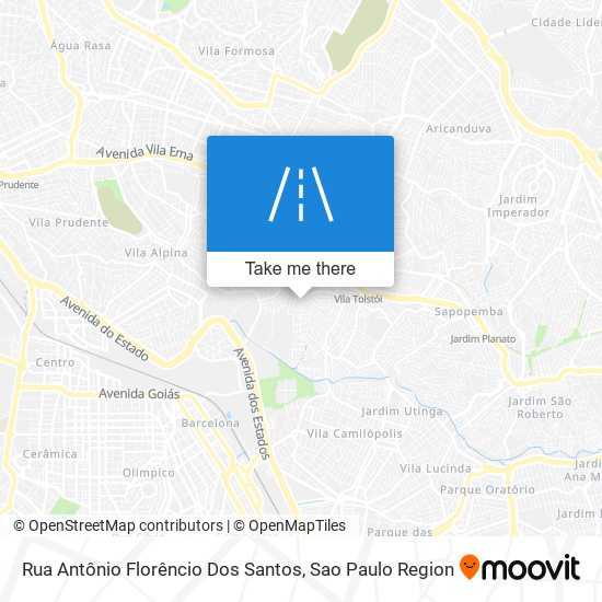 Rua Antônio Florêncio Dos Santos map