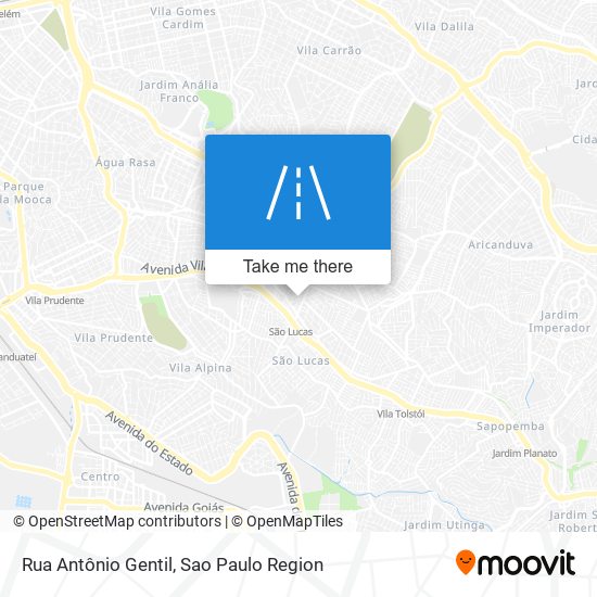 Mapa Rua Antônio Gentil