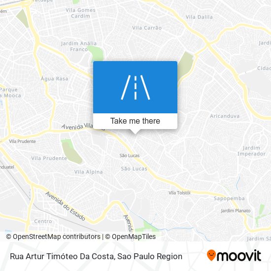 Mapa Rua Artur Timóteo Da Costa