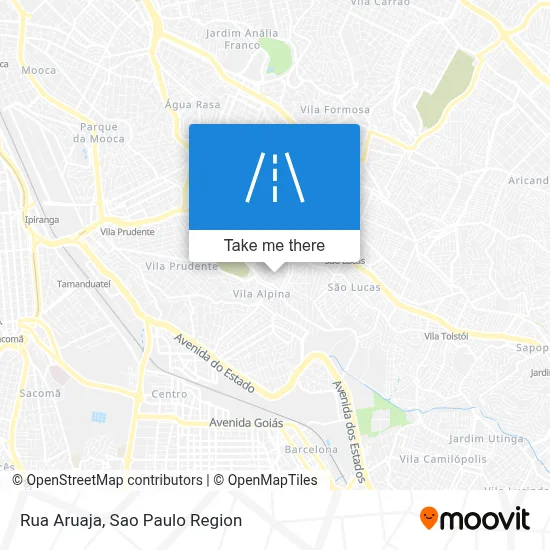 Rua Aruaja map