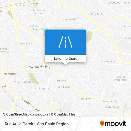 Mapa Rua Atilio Pereira