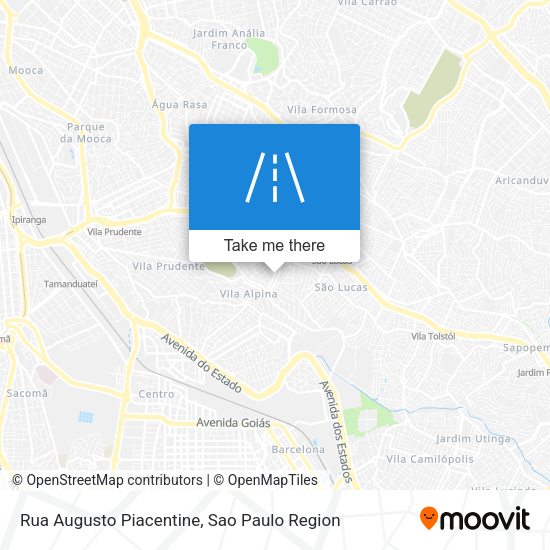 Rua Augusto Piacentine map