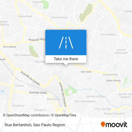 Rua Bertanholi map