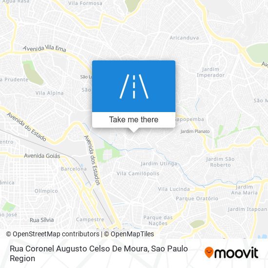 Rua Coronel Augusto Celso De Moura map