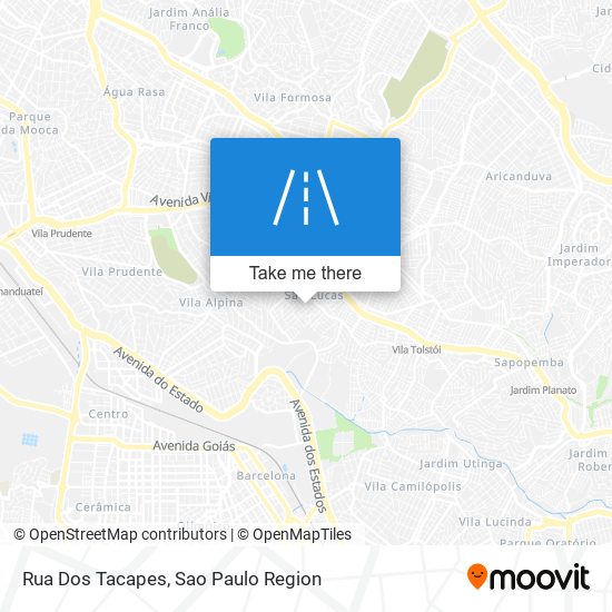 Mapa Rua Dos Tacapes