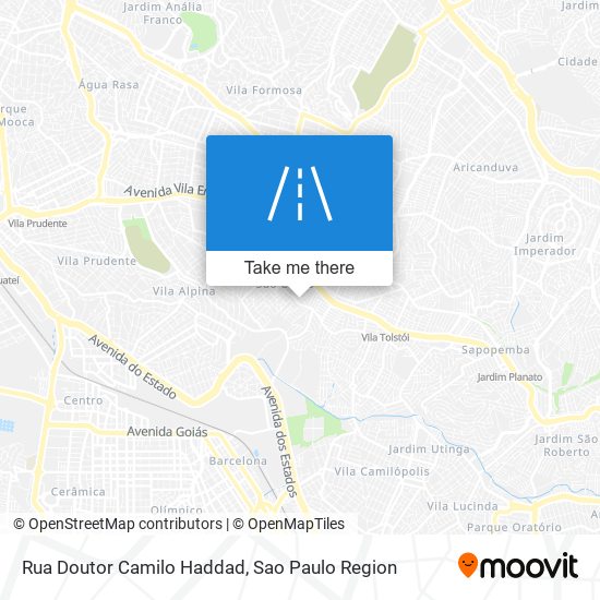 Mapa Rua Doutor Camilo Haddad