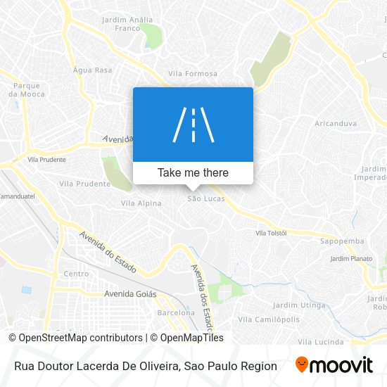 Rua Doutor Lacerda De Oliveira map