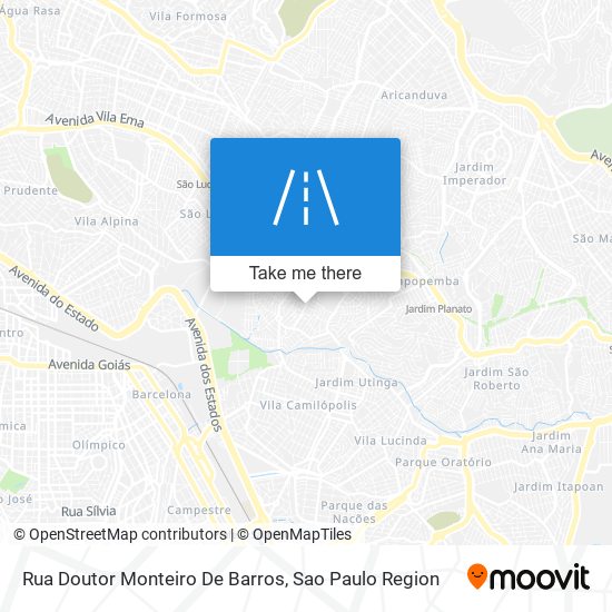 Mapa Rua Doutor Monteiro De Barros