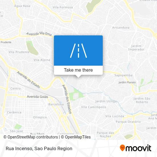 Rua Incenso map