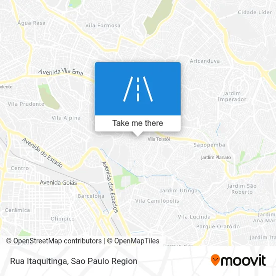 Rua Itaquitinga map
