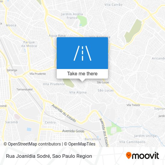 Rua Joanídia Sodré map