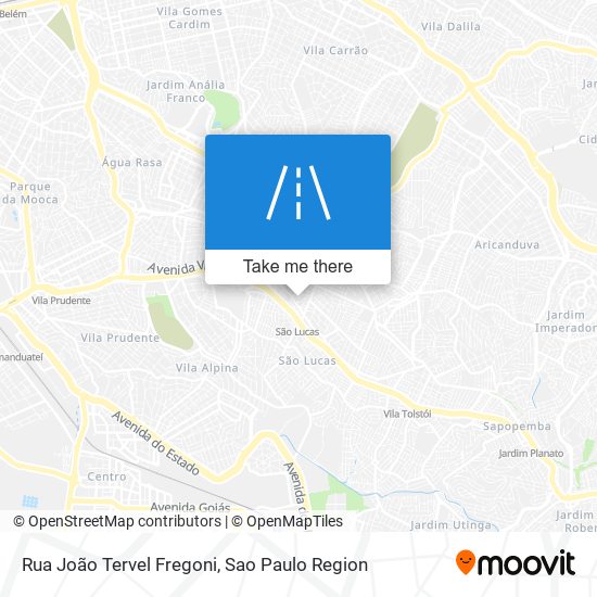 Rua João Tervel Fregoni map