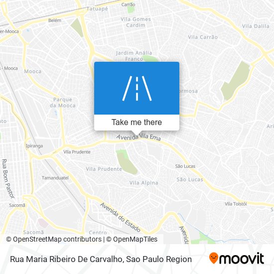 Mapa Rua Maria Ribeiro De Carvalho