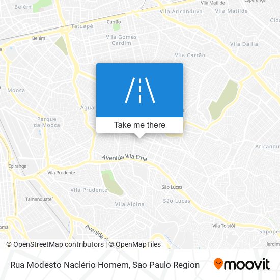 Rua Modesto Naclério Homem map