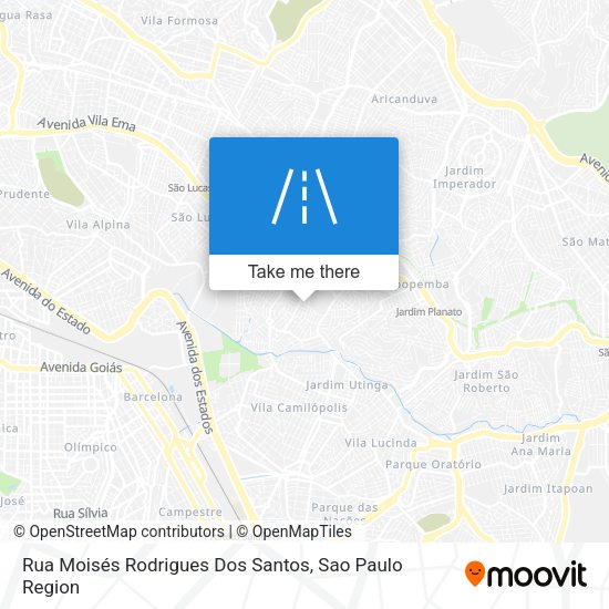 Rua Moisés Rodrigues Dos Santos map
