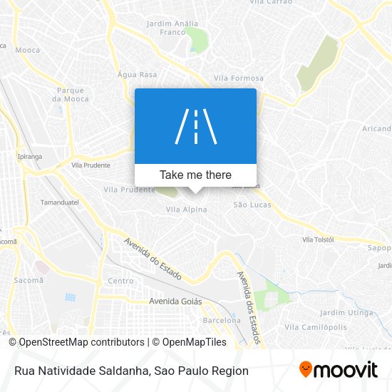 Rua Natividade Saldanha map