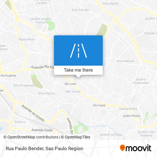 Mapa Rua Paulo Bender