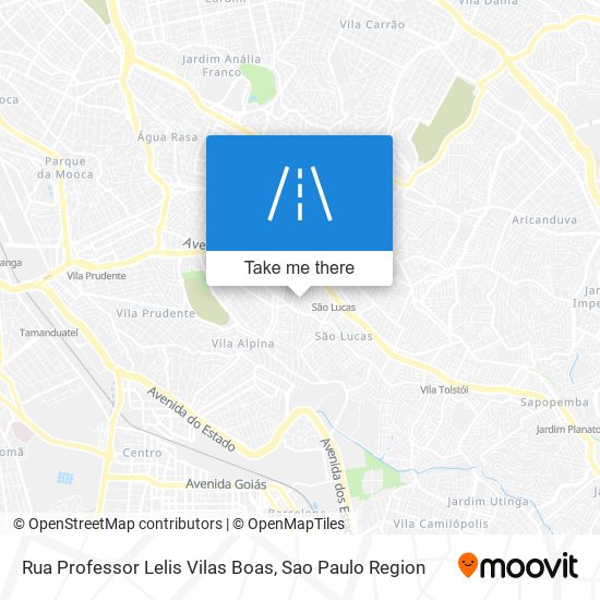 Mapa Rua Professor Lelis Vilas Boas