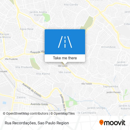 Rua Recordações map