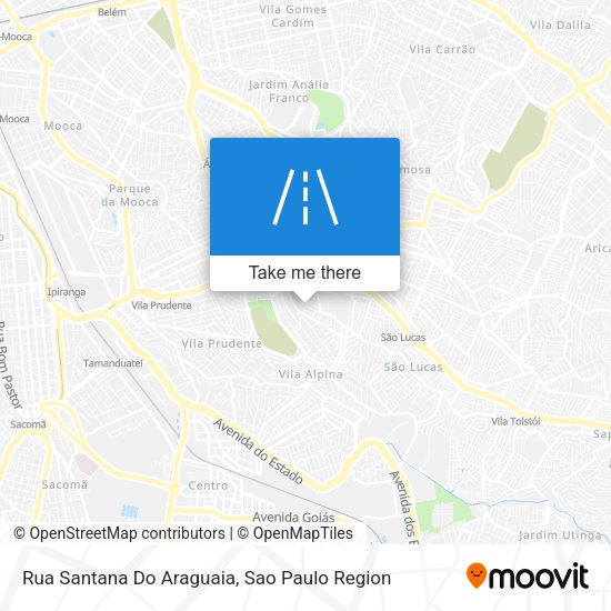 Rua Santana Do Araguaia map