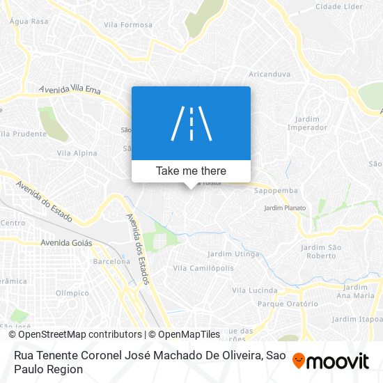 Rua Tenente Coronel José Machado De Oliveira map