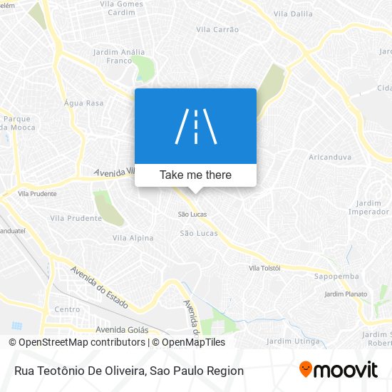 Rua Teotônio De Oliveira map