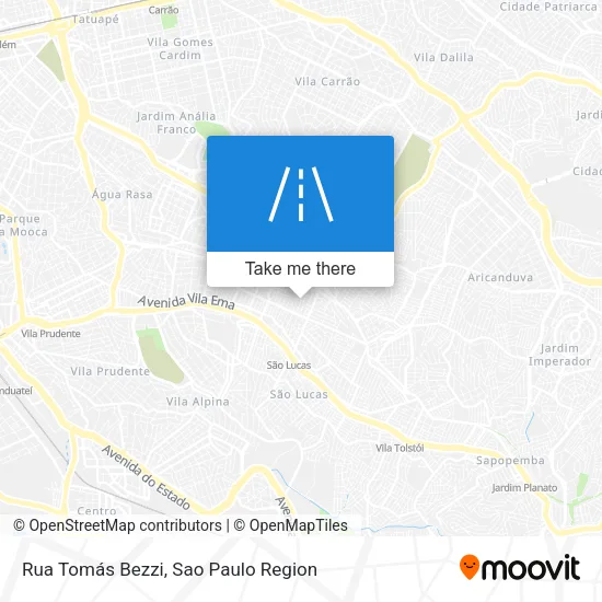 Rua Tomás Bezzi map