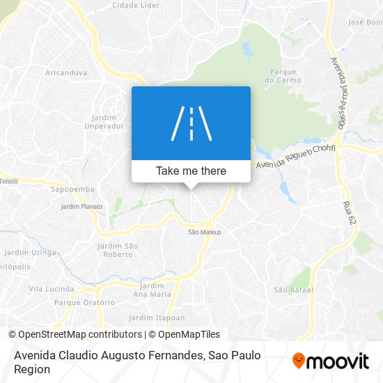 Avenida Claudio Augusto Fernandes map