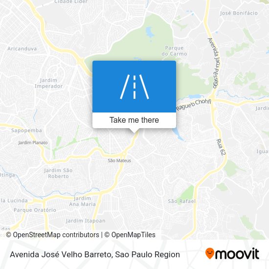 Avenida José Velho Barreto map