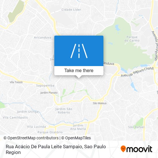 Mapa Rua Acácio De Paula Leite Sampaio