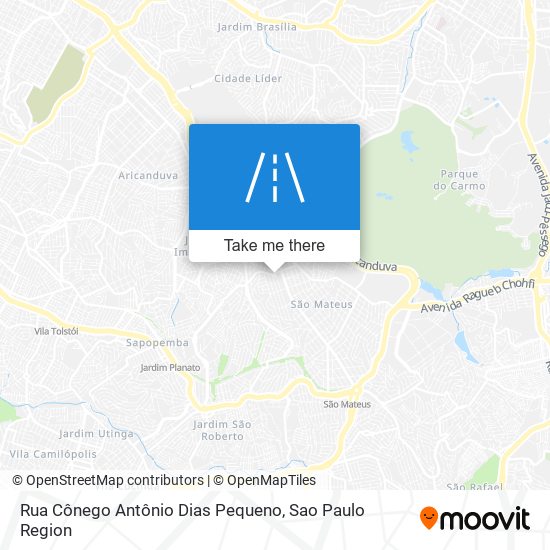Mapa Rua Cônego Antônio Dias Pequeno